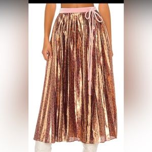 LoveShackFancy Lotty Midi Skirt size 4. NWT. Never Worn.